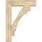 Ekena Millwork Merced Block Rough Sawn Bracket w/ Offset Brace, Douglas Fir, 8"W x 32"D x 44"H BKT0806X32X44MRC05RDF - alternate 3